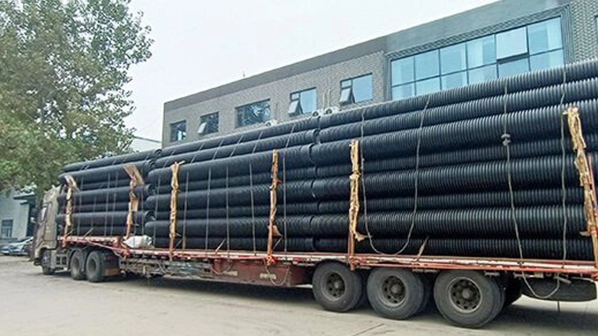 HDPE Double Wall Corrugated Pipe to egypt