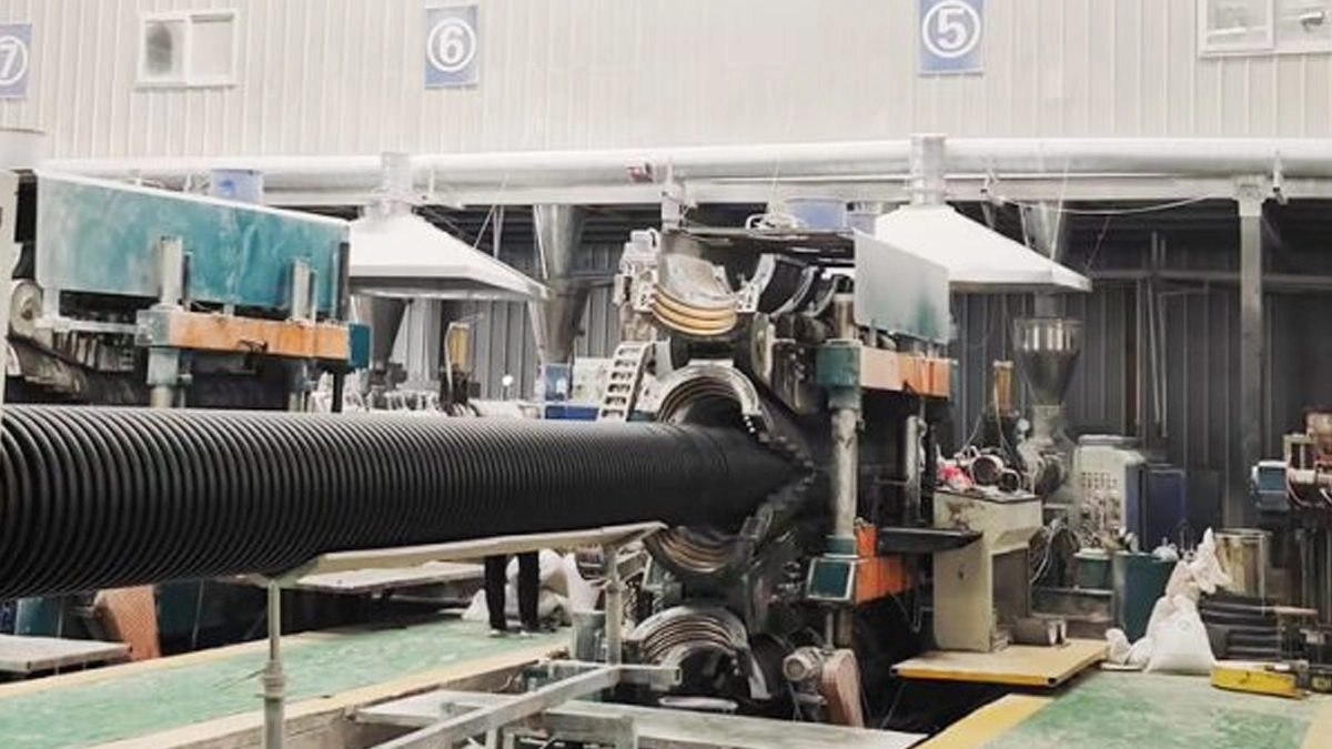 HDPE Corrugated Pipe Construction Attention